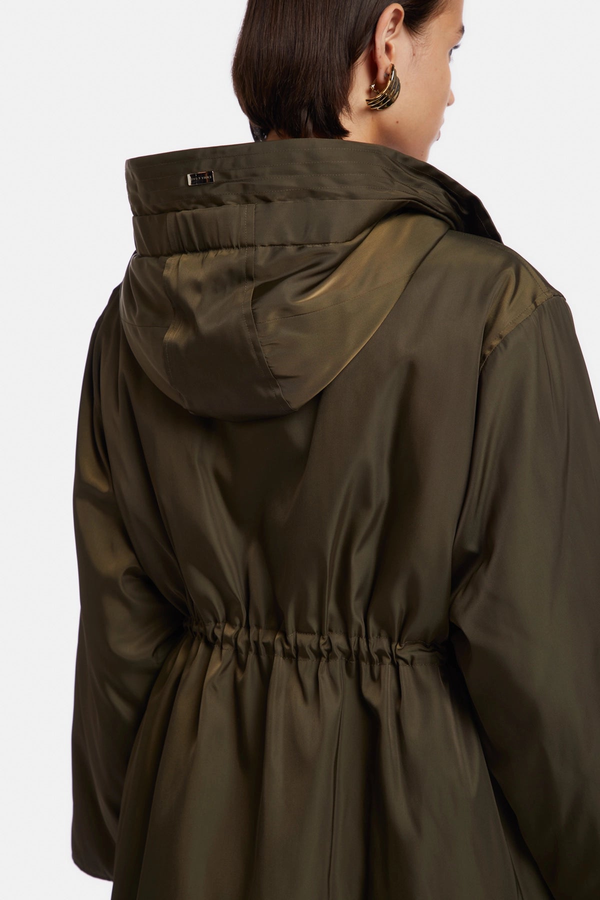 Long parka with hood
