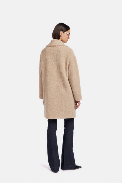 Double Breasted Ovetto Coat in Wool