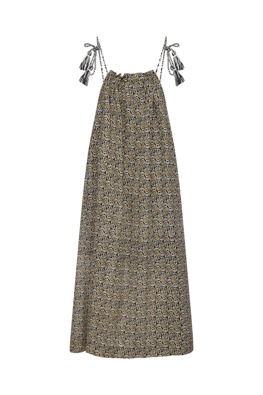 Long Dress With Cord / Tassels