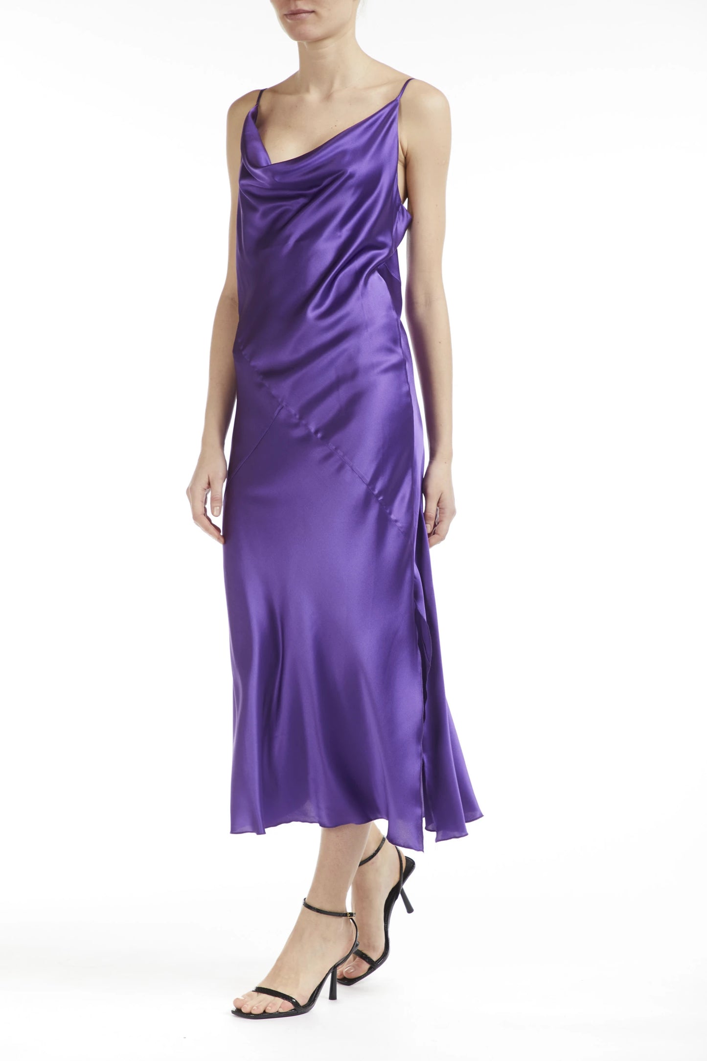 Strapless Dress With Draped Collar