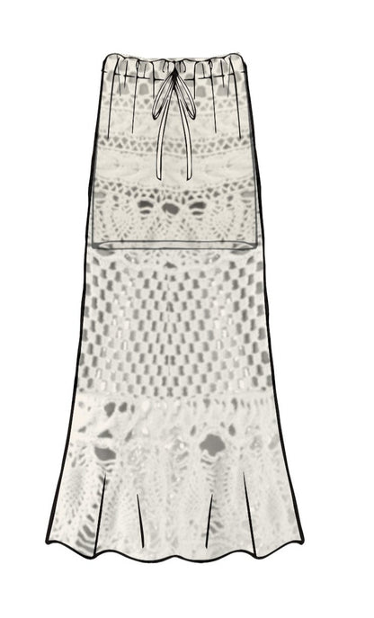 Long Crochet Skirt